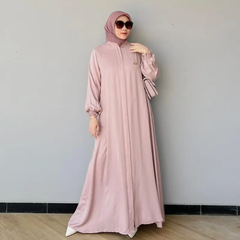 Marina Dress by Diana fz/ gamis simple busui friendly / gamis rayon premium / fashion muslimah 4