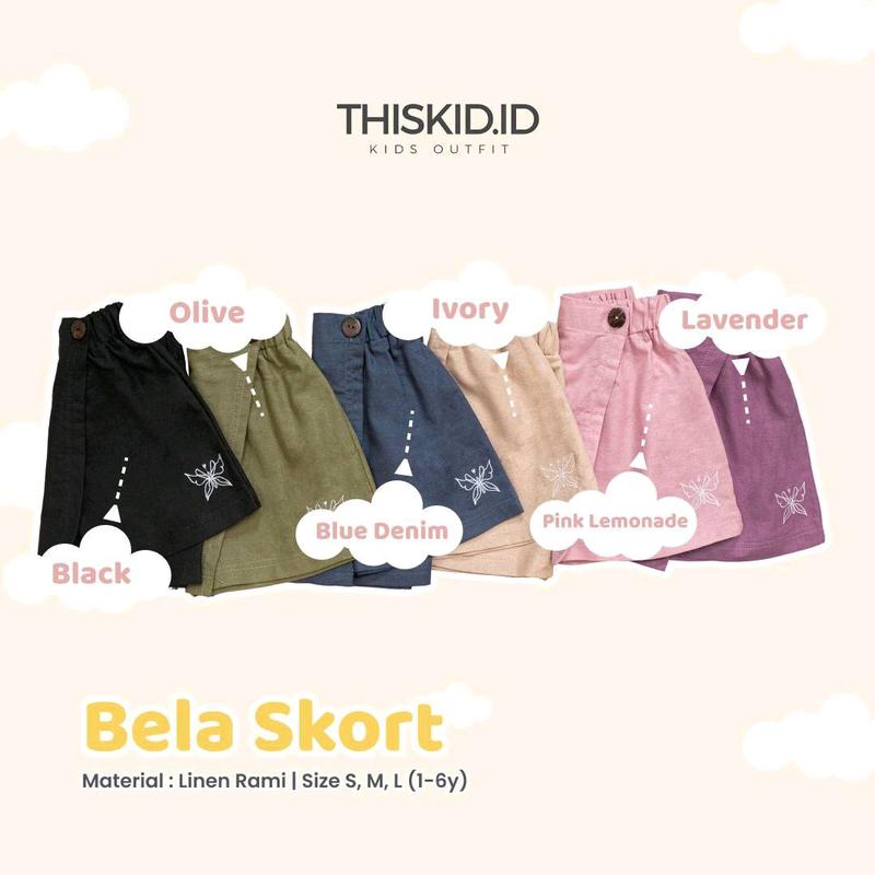 bella skort usia 3-4th / rok model celana anak 3