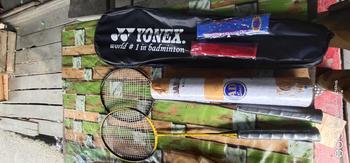 Product Review of [23LBS] RAKET BADMINTON LINNING/YONEX 2 RAKET 1 TAS 1 SHUTLEKOCK BONUS 2 GRIP from M**Y 0