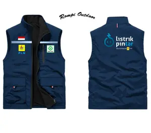 Rompi Vest PLN Kerja Outdoor | Rompi Safety Pekerja PLN | Rompi PLN Safety Scotlight