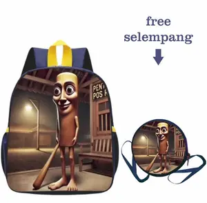 Tas Anak Sekolah Terbaru Tung-Tung Sahur PAUD TK dengan Desain Unik & Gratis Selempang Fashion