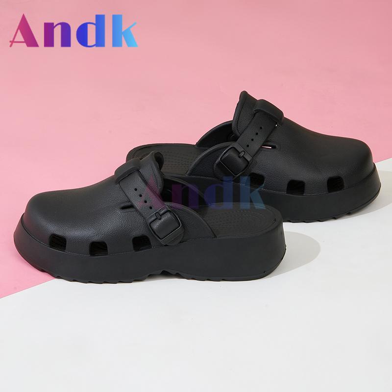 Product Introduction of Andk 2025 Sandal Wanita Wedges Korea Sandal Slop Premium Platform Sandal Wanita Sepatu ibadah Muller Clogs Cewek Sendal 32