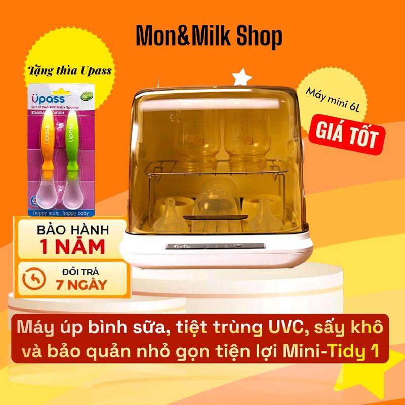 Máy úp bình sữa, tiệt trùng UVC, sấy khô và bảo quản nhỏ gọn tiện lợi Mini-Tidy 1