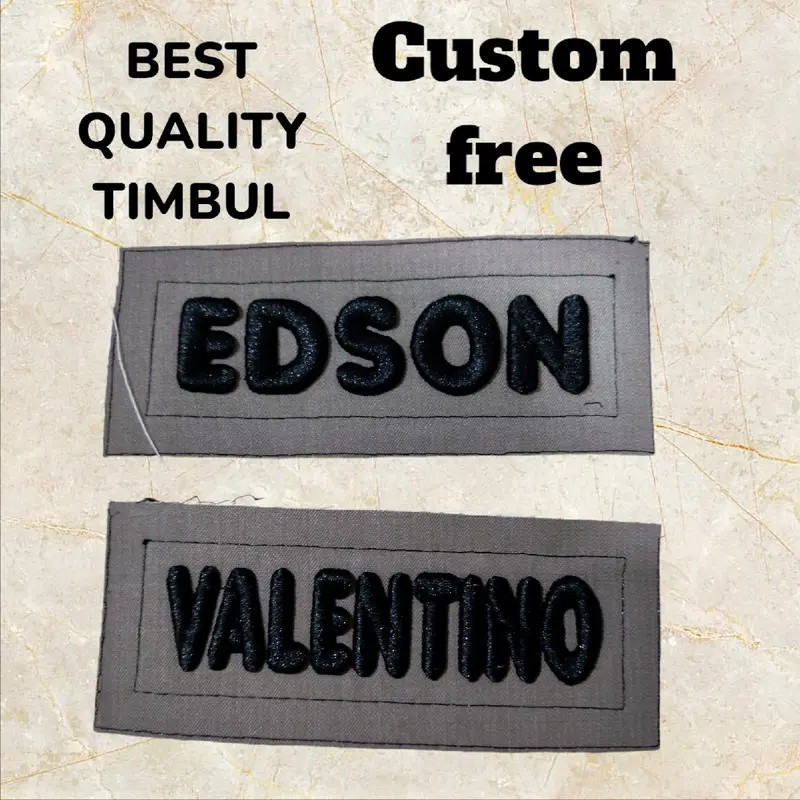 ASLI!! NAME POLRI CUSTOM BORDIR TIMBUL BEST QUALITY 1