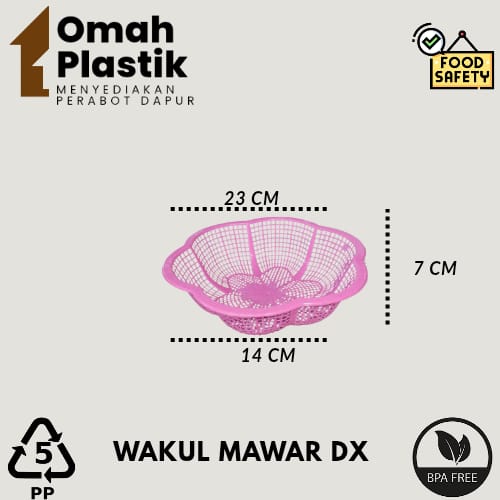 (PAKET HEMAT 4 LUSIN) WAKUL MAWAR DX - BESEK NASI HAJATAN BENTUK MAWAR - MARANG/CETING NASI BERKATAN PLASTIK
