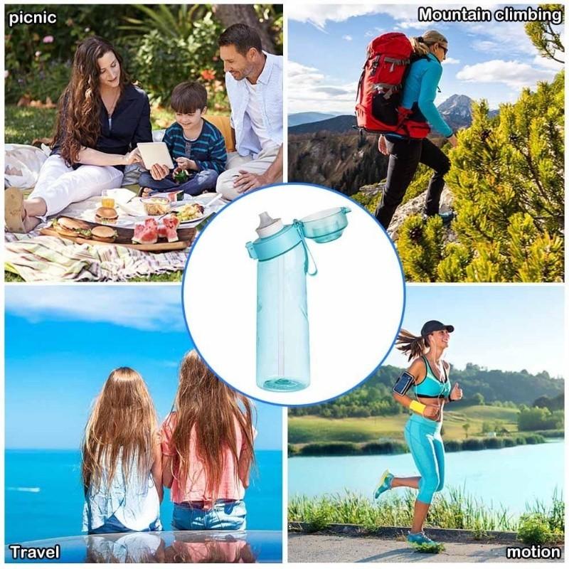 【COD】Botol Air Flavour/Furit Scent 650ml Bottle/Air Cangkir Olahraga/Air Up Water Cup/Flavored Water Bottle/Furit Scent 650ml Botol Plastik Fitness Olahraga Fragrance Cangkir Air Dengan Sedotan 6