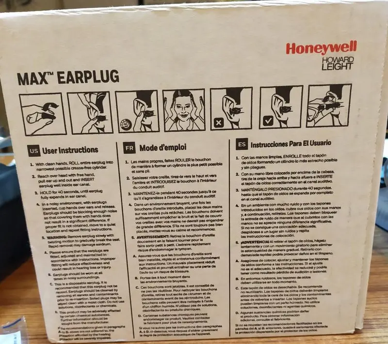 Earplug 33dB Honeywell Howard Leight MAX-30 / Sumbat Telinga Safety 2
