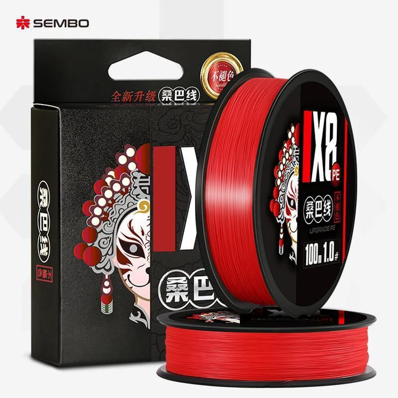 Dây dù PE SEMBOLURE X8 siêu mạnh, chuyên câu lure công nghệ Nhật Bản chất lượng cao không phai màu có thể câu biển 100m 150m Fishing