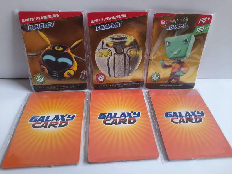 10 BUNGKUS KARTU TRADING CARD BOBOIBOY GALAXY GOL TERBARU