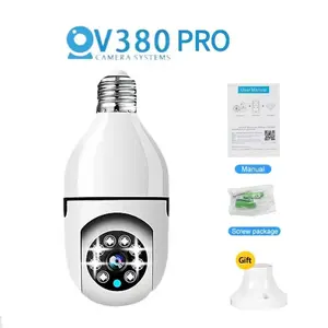 【Garansi 10 tahun】Kamera CCTV V380 Pro 5MP 1080P malam penglihatan Luar ruangan tahan air Kamera Keluarga Anti-Pencurian sambung ke hp jarak camera Dengan pengawasan ini, Anda dapat memantau anak-anak dan orang tua di rumah, mencegah pencurian Jam
