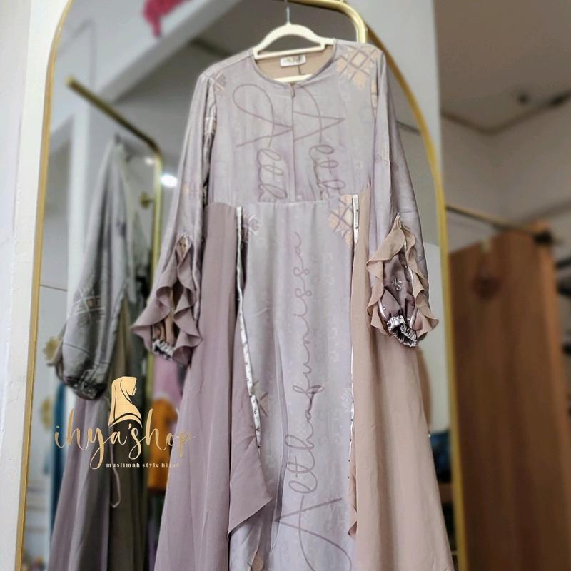 Althafunnisa gamis mewah elegant silk premium Muslim Dress 0