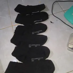 Mix Warna 3 Pasang Kaos Kaki Hitam Putih Pendek Ukuran SD SMP SMA - Kaos kaki Anak Sekolah Model Pendek Ukuran Diatas Matakaki Fashion
