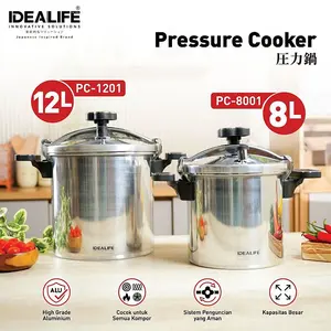 IDEALIFE - Pressure Cooker - Panci Presto (8.0Litre) - PC-8001