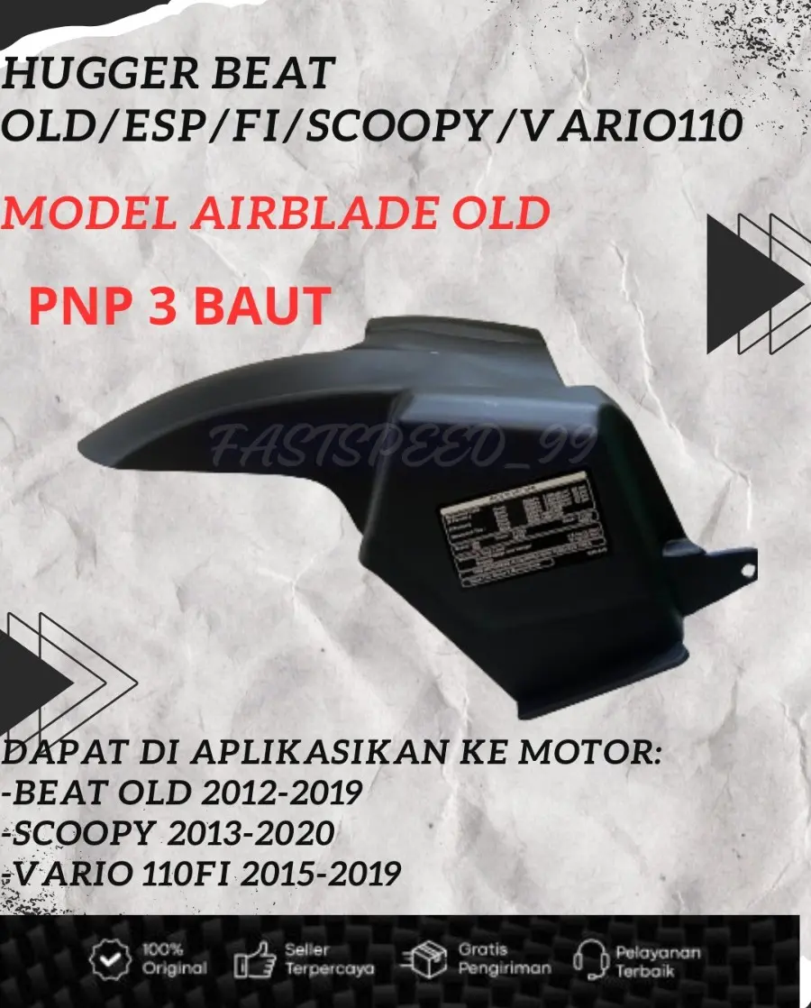 SPAKBOR KOLONG KHUSUS UNTUK MOTOR: *BEAT ESP/F1/POP/STREET STARTER KASAR/HALUS TH.2012-2019 SCOOPY 2013-2020 VARIO 110 TH.2015-2019