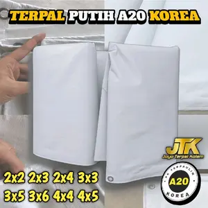 Terpal plastik A20 korea ,Terpal warna putih,Tebal kuat tahan lama tersedia ukuran 2x2 2x3 2x4 2x5 4x3 4x4 4x5