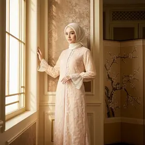 Zaura Series Model Auter Lepas Pasang Mewah dan Elegan Bahan Tulle Mix Suntulle untuk Penampilan yang Anggun