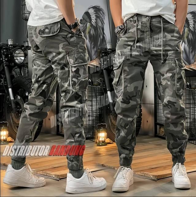 Product Introduction of Celana carggo Jogger Camouflage Sport Pria Celana Jogger loreng panjang Celana termurah celana kargo loreng army celana polos celana panjang Cargo Katun 8