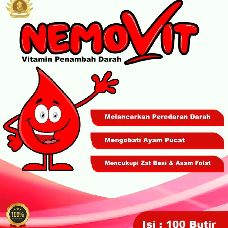 NEMOVIT LOKAL VITAMIN AYAM PUTRA SERAYU BREEDING FARM MEMERAHKAN AYAM 1