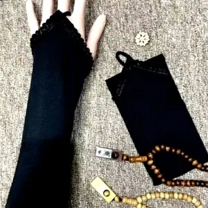 HANDSOCK cincin/renda/hitam