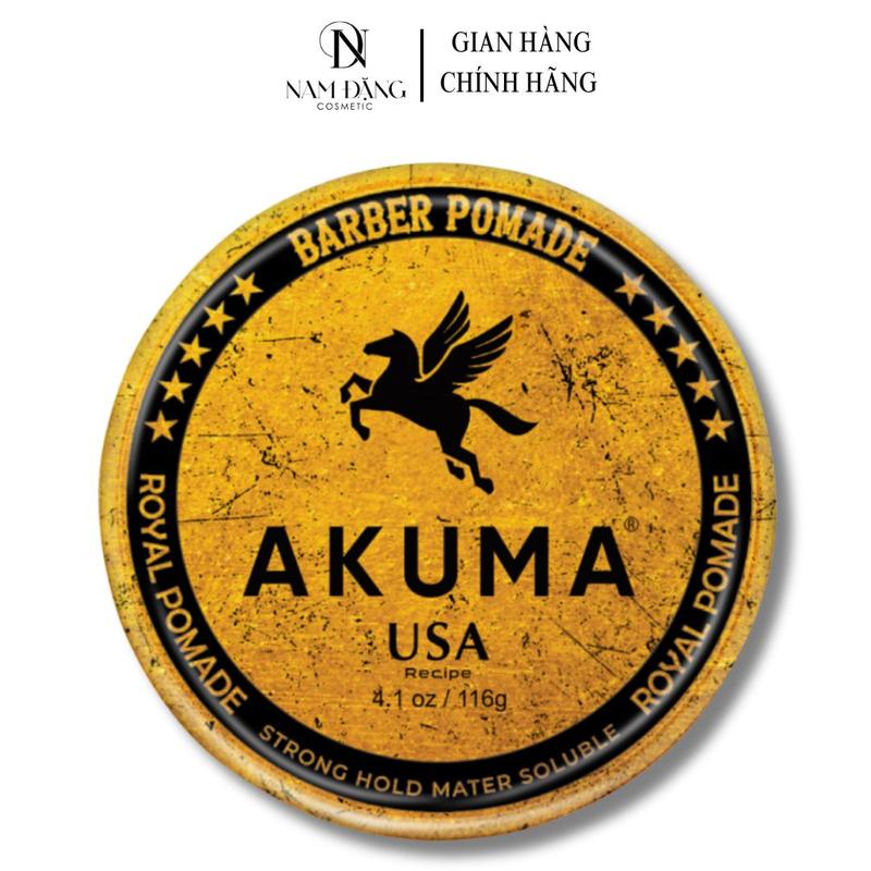 Sáp vuốt tóc AKUMA ROYAL POMADE 116g & 56g hương thơm nam tính lịch lãm, giữ nếp lên đến 12h phù hợp mọi chất tóc Chăm Sóc Tóc Dưỡng Tóc