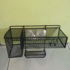 Rak Sabun Kamar Mandi VIOLET Besi Anti Karat dengan Desain Mesh Modern dan Fungsi Multifungsi+ FREE PEREKAT