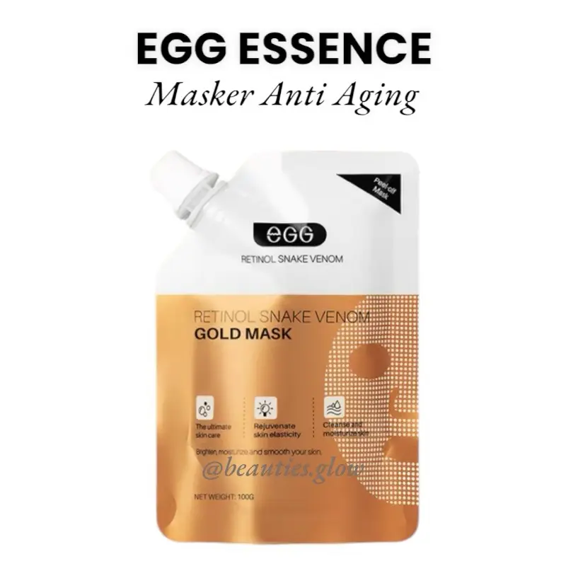 EGG- [BPOM] Masker Gold Retinol Anti Aging Mengencangkan - masker anti aging - masker retinol - Mengurangi Keriput- Mengencangkan Kulit 4