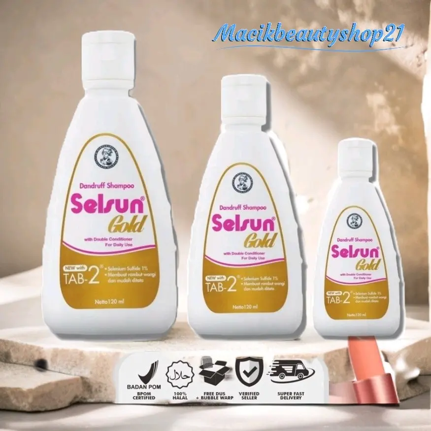 Selsun Gold 200ml - 120ml - 60ml Shampoo Anti Ketombe