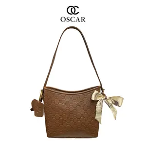 OSCAR Tas Sofia Wanita model Shoulderbag dan Handbag Kekinian 1 Ruang Tas Simple Cewek Terbaru Kulit Sintetis Elegan dengan 7 Pilihan Warna - Selempang