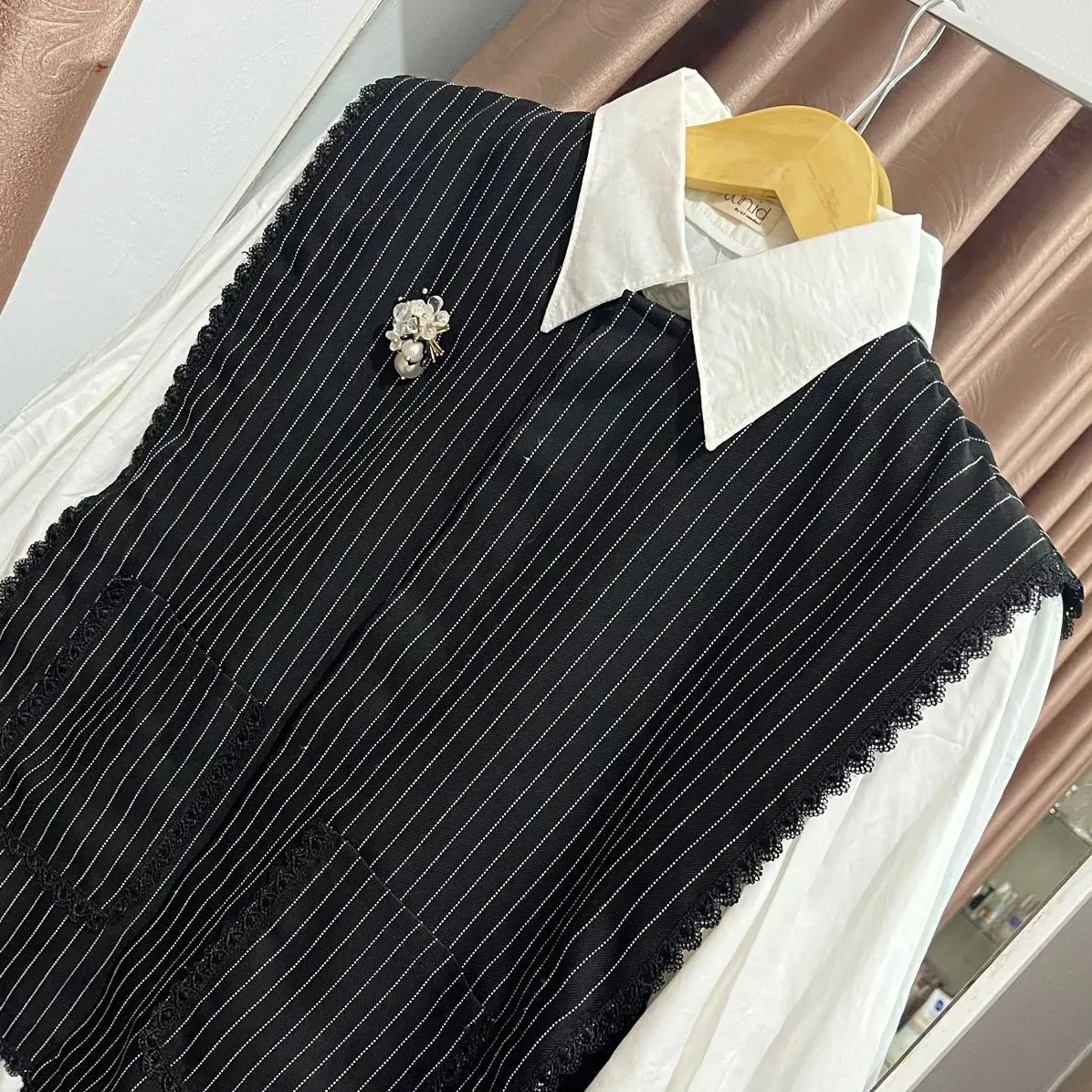 Amara vest kemeja one set
