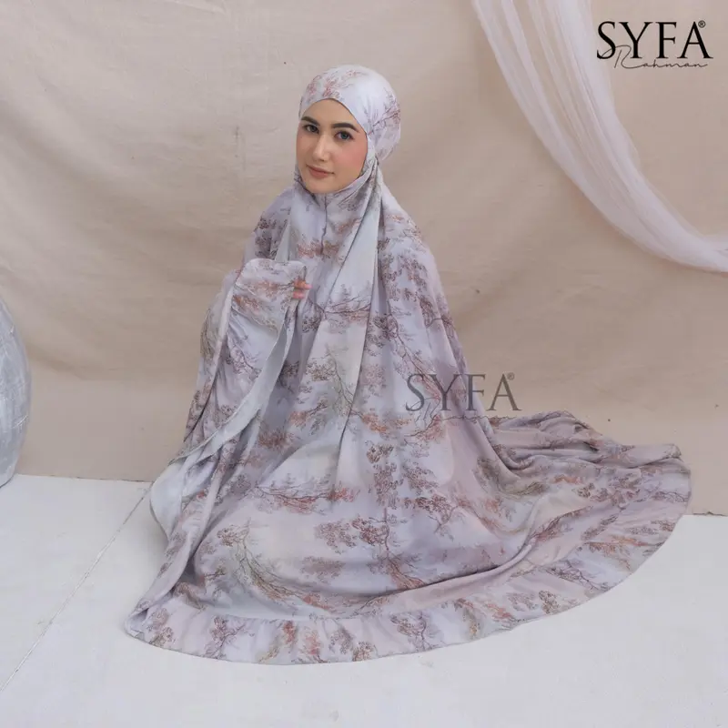 Syfa Rahman - Mukena Dewasa Motif Lasercut | Hameeda Series 1