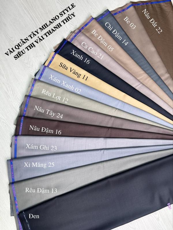  VẢI QUẦN TÂY NAM CHẤT CASHMERE MILANO STYLE | MỊN | BÓNG NHẸ | KHÔNG CO GIẢN | FORM GỌN HIỆN ĐẠI 