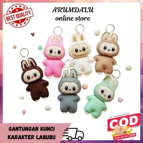 GANCI GANTUNGAN KUNCI BONEKA LABUBU VIRAL 4.5 CM