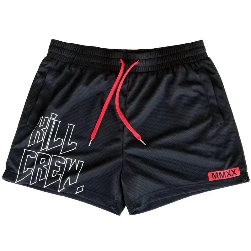 Product Introduction of [6 Colors] Men's American Trend Star Printed Street Casual Shorts Hip Hop Quick Dry Basketball Short Pants 5