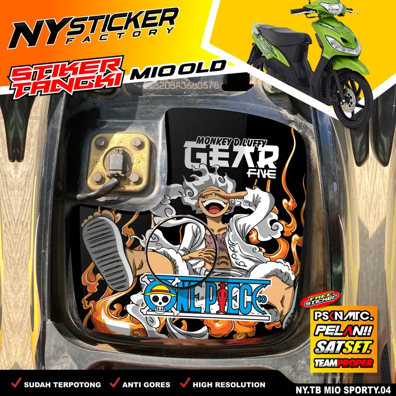 Stiker Tangki Bensin MIO SPORTY MIO SMILE Sticker Tangki Mio Anti Luntur  Motorcycle 4
