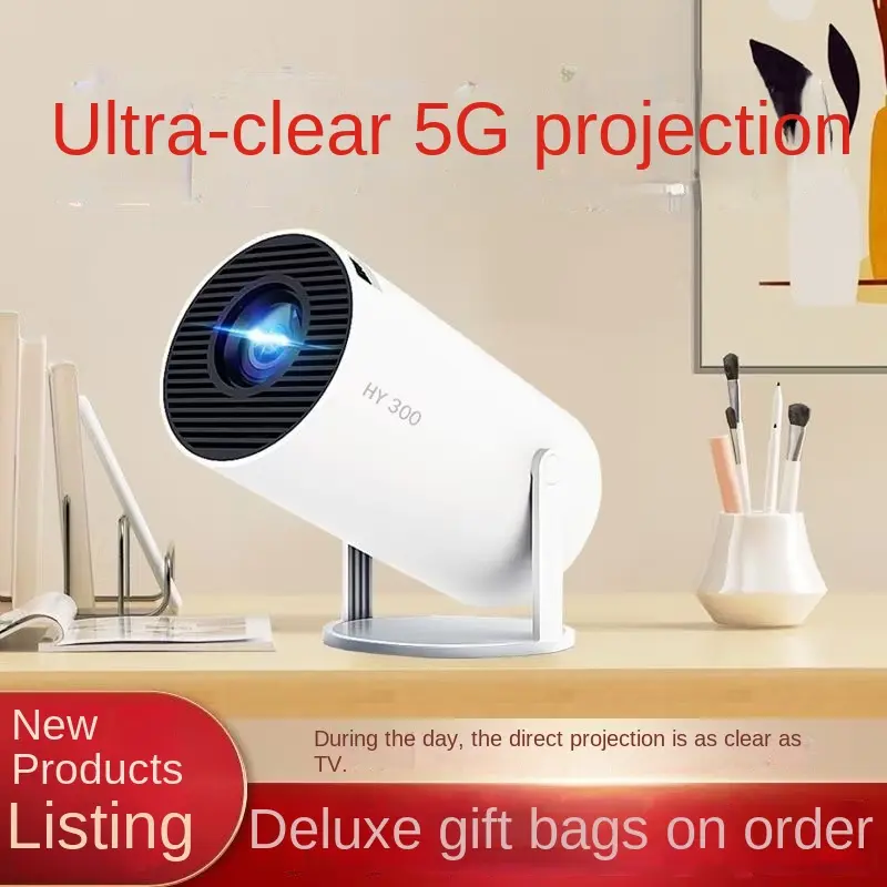 2024 New Model High Definition Ultra Clear Projector Indoor Home Use Bedroom Cinema Dormitory Smartphone WiFi Projector Audio