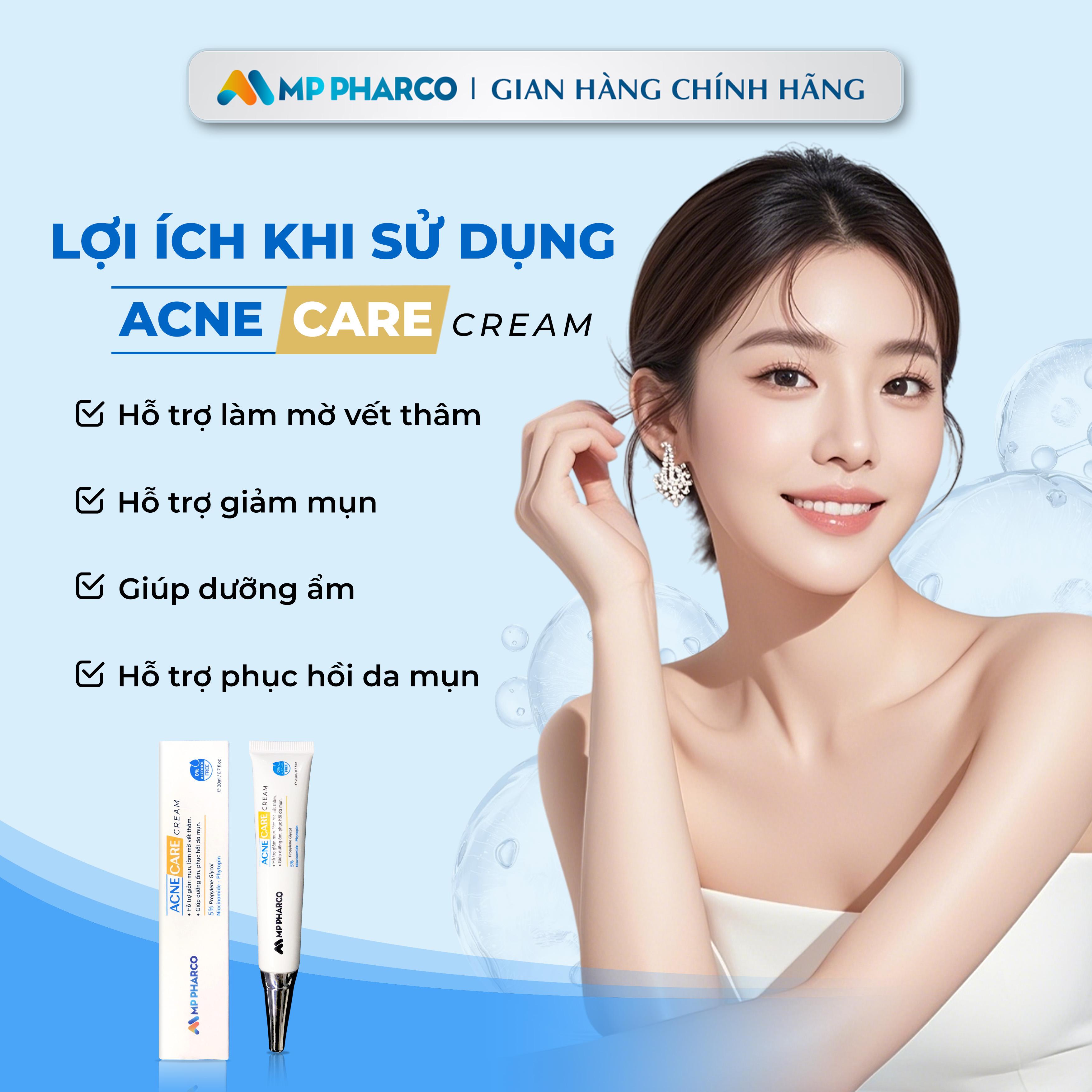 K63 Kem Mụn MP Pharco Acne Care Hỗ trợ cải thiện da mụn ,giúp sáng da cải thiện vết thâm mụn 20ML