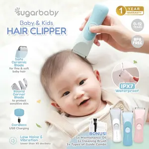 Sugarbaby Baby & Kids Hair Clipper / Alat Cukur Rambut Bayi / Portable Baby Hair Clipper - BLUE