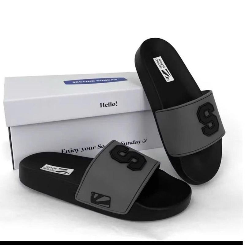 Dép Quai Ngang Chữ S Cao Su Đúc Nổi Đế PU Cao 2cm Phong Cách Thời Trang Siêu…