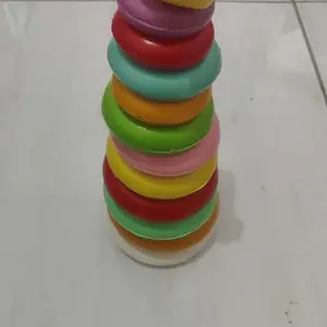 ( BISA COD ) PROMO Mainan Anak Ring Donat 10 Susun Multiwarna Murah