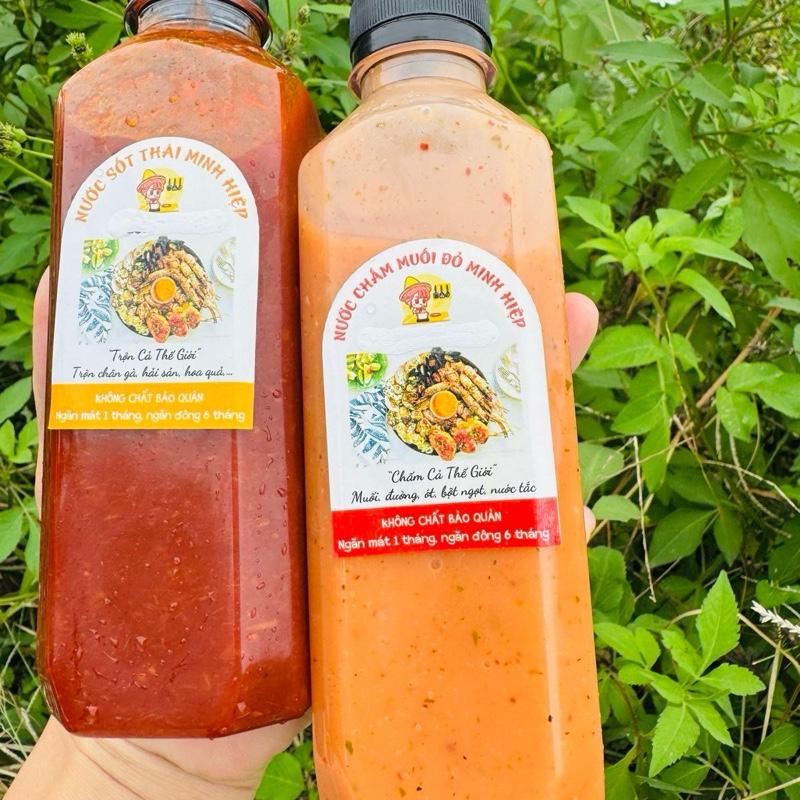 nươc chấm chân gà hải sản bò + nươc sốt thái trộn chân gà Gia Vị