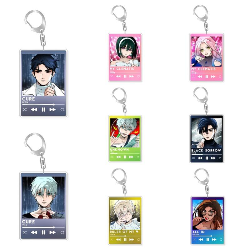 Alien Stage Keychain Mizi Sua Till Ivan Luka Hyuna Plaque Anime Game Collection…