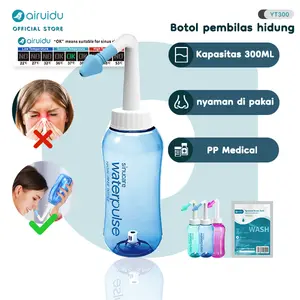 Airuidu Botol Pencuci Hidung UYT300 300ML Kapasitas 100% Baru Berkualitas Tinggi PP Medical untuk Sinus Rinse Anak Dewasa Airhidu Official Store - Cleanser