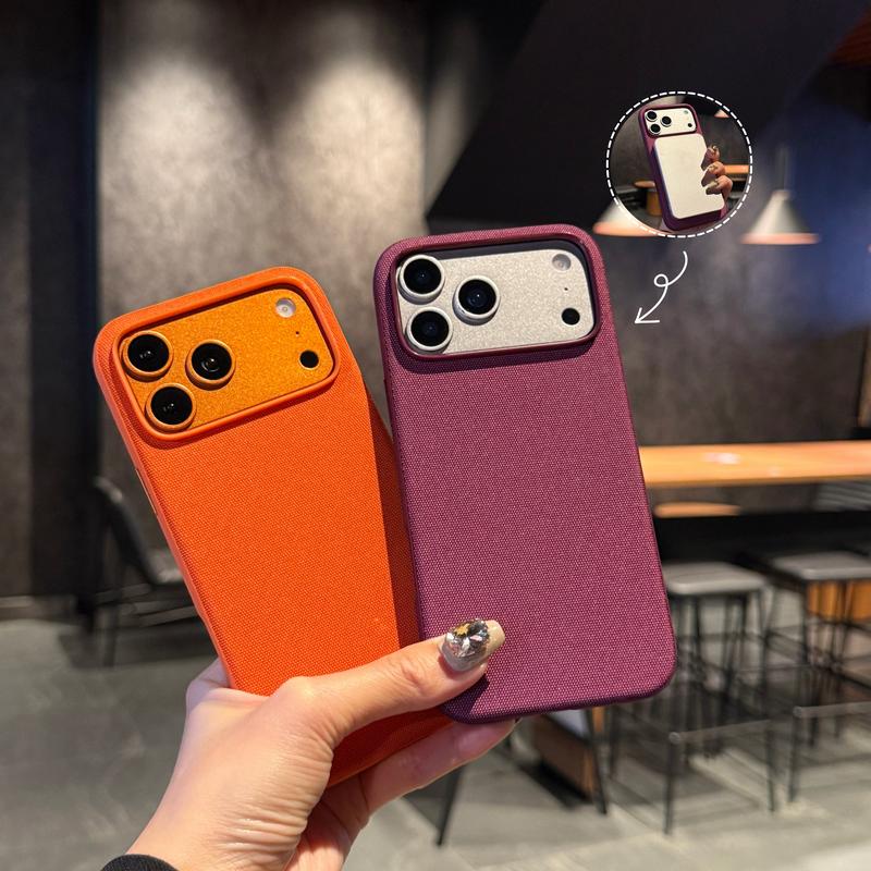 Textured Cloth Magnetic Phone Case Anti Fingerprint Slim Protective Shell case suitable for iPhone 17 Pro Max, 16, 15, 14, 13, 12, 11 Pro Max