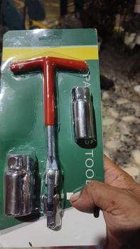 Product Review of Kunci busi flexible 16 21 mm set kunci busi t mobil motor spark plug socket - Alat pembuka busi kendaraan kunci T pasang copot busi set 3pcs kunci busi set from A**g H**t 0