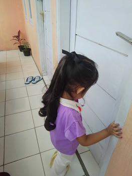 Product Review of Wig Ponytail Anak Rambut Palsu Extension Hair Clip Ponytail Model Pendek Keriting 38cm Ponytail Curly Tali Fashion Poni from N**🩷 1