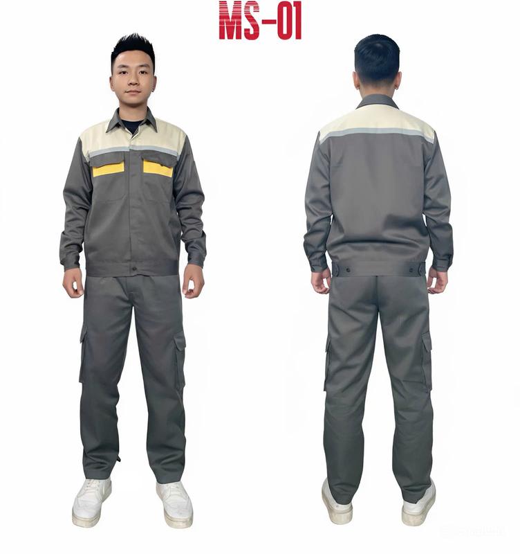  QC01.  Áo lẻ #126k  Quần lẻ #119k   Cả bộ #210k  Mẫu BHLD đẹp bảo hộ lao động nam nữ 