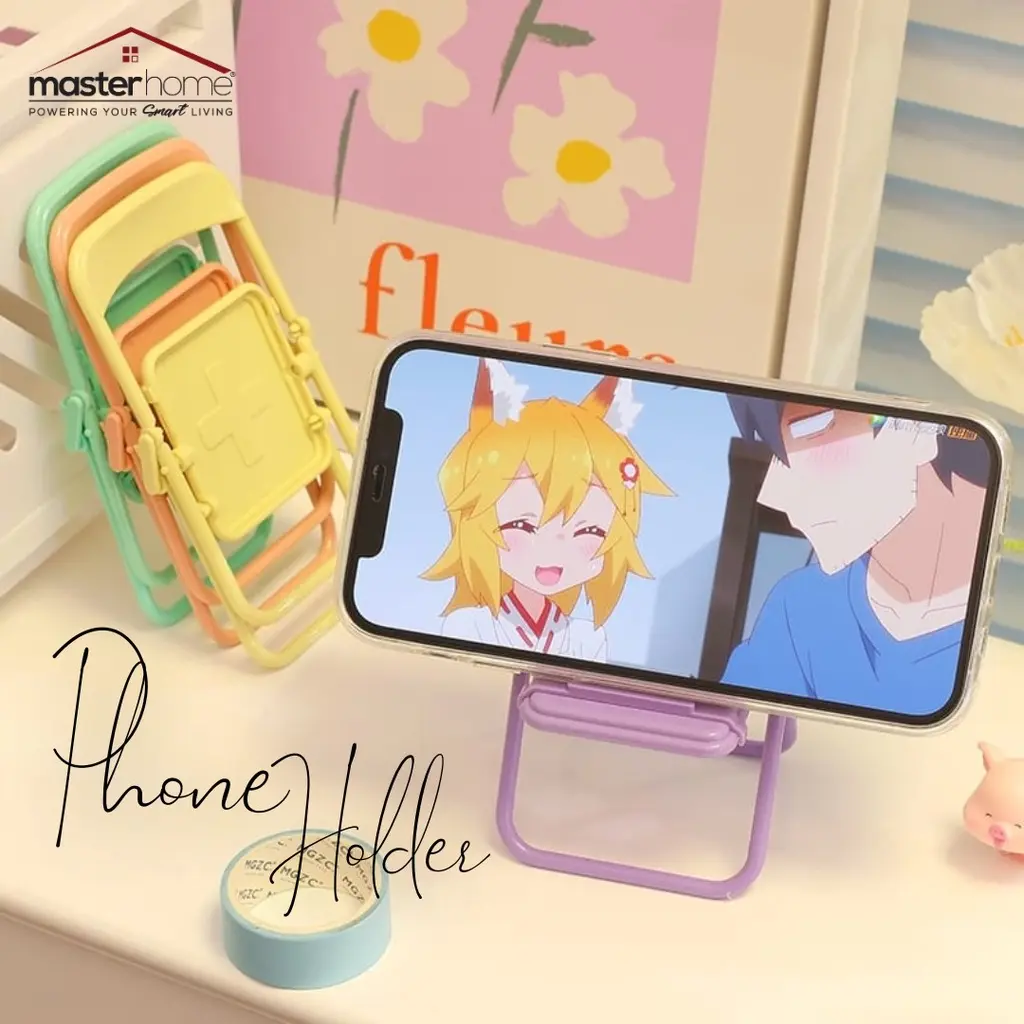 Masterhome Stand Hp Kursi Macaron | Phone Holder Chair Shape | Stand Holder Bentuk Kursi