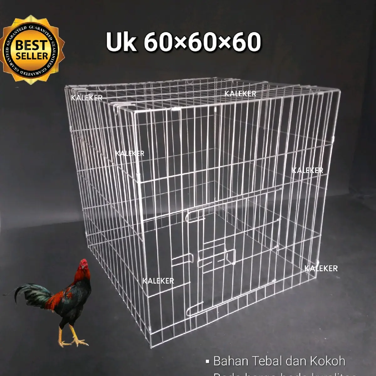KANDANG UMBARAN AYAM PERSEGI GALVANIS 60×60×60