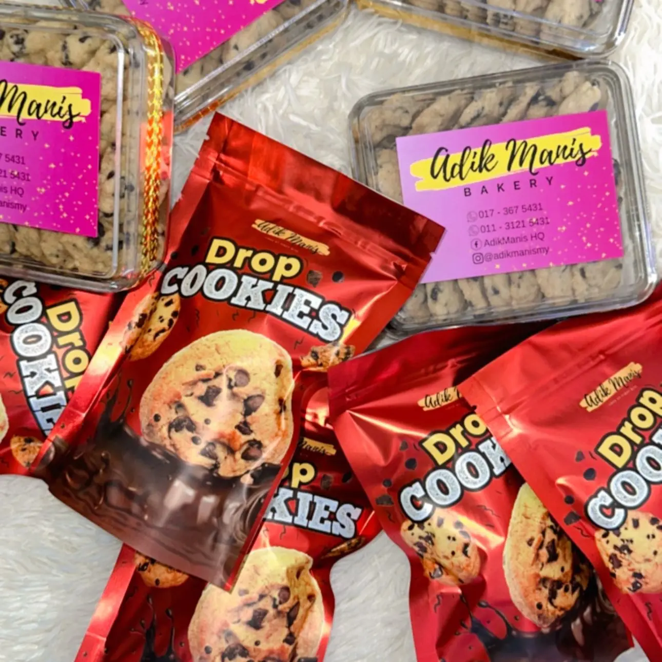 Drop cookies crunchy Coklat Food