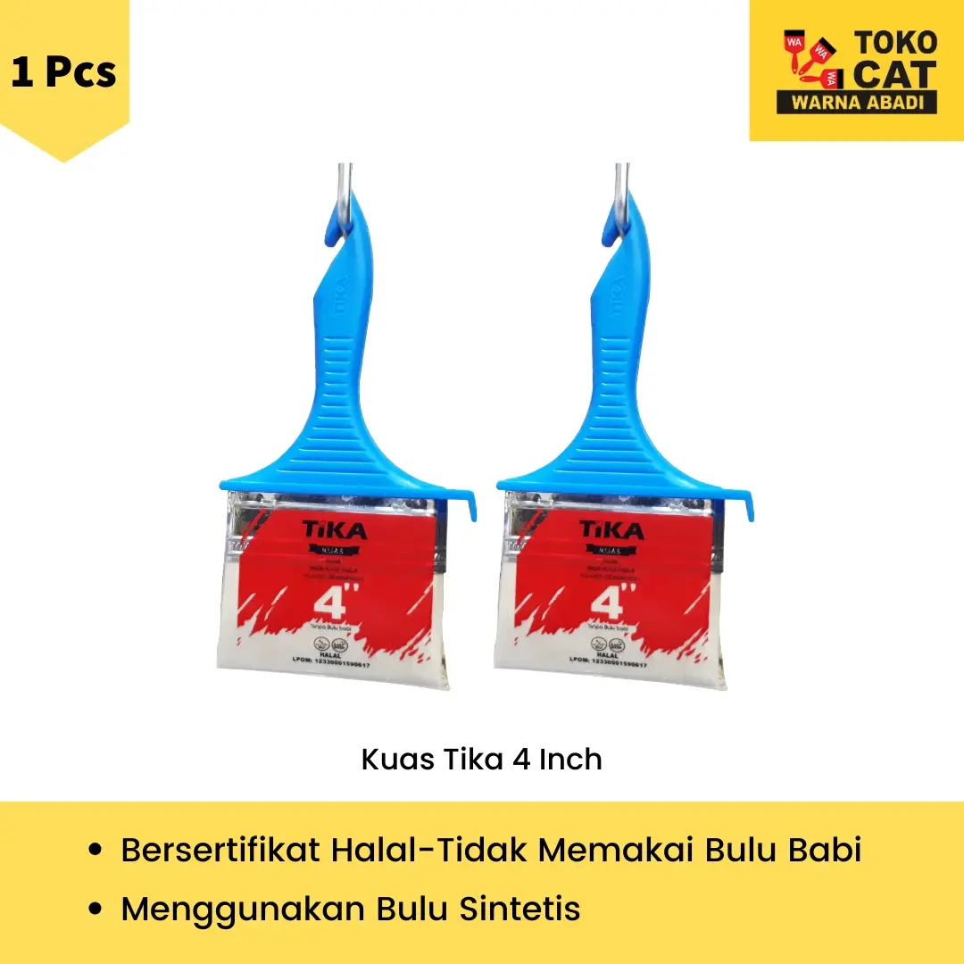 Kuas Cat / paint Brush Tika 4 Inch